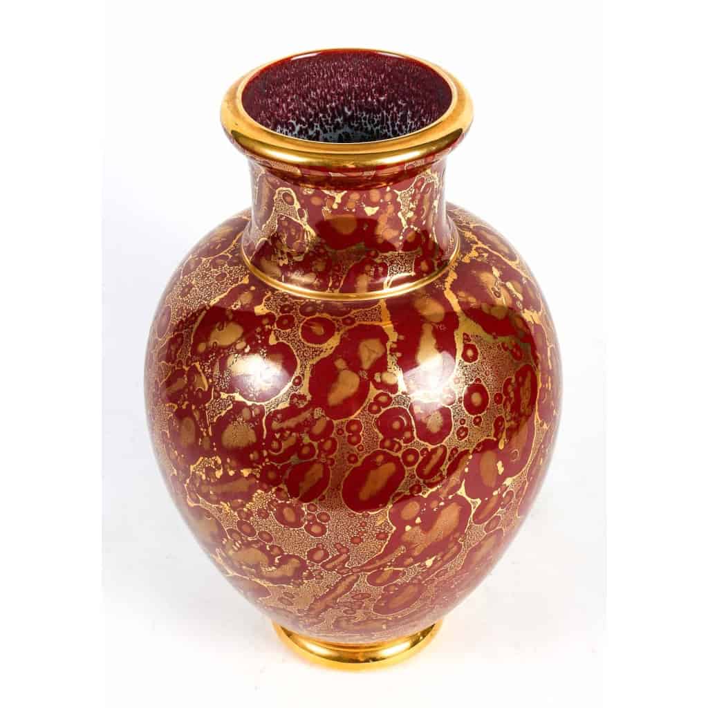 Vase balustre en céramique par Jean Mazeaud et Jean Faverot | Biron Vase balustre en céramique par Jean Mazeaud et Jean Faverot