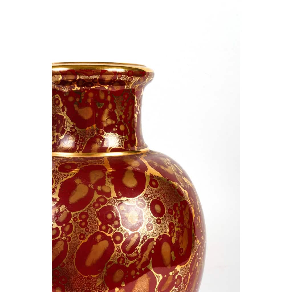 Vase balustre en céramique par Jean Mazeaud et Jean Faverot | Biron Vase balustre en céramique par Jean Mazeaud et Jean Faverot