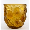 Vase « Oran » verre jaune ambré de René LALIQUE | Biron Vase "Oran" verre jaune ambré de René LALIQUE