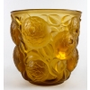 Vase « Oran » verre jaune ambré de René LALIQUE | Biron Vase "Oran" verre jaune ambré de René LALIQUE