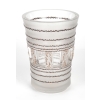 Vase « Florence » verre blanc patiné sépia et émaillé brun de René LALIQUE | Biron Vase "Florence" verre blanc patiné sépia et émaillé brun de René LALIQUE