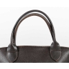 Sac à main Longchamp en cuir grainé marron