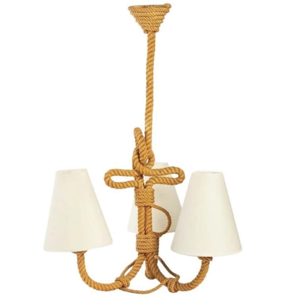 Lustre « Encre Marine » 1950 Adrien Audoux et Frida Minet | Biron ||||