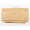 Sac à Main, Longchamp, Cuir Jaune, Boucle Chromée, XXème siècle.