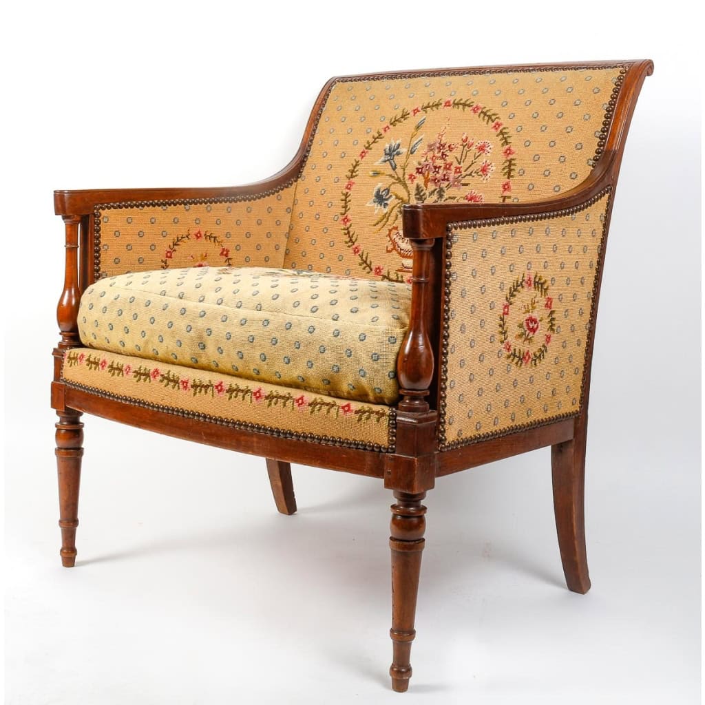 Paire de marquises et bergères Directoire. 4