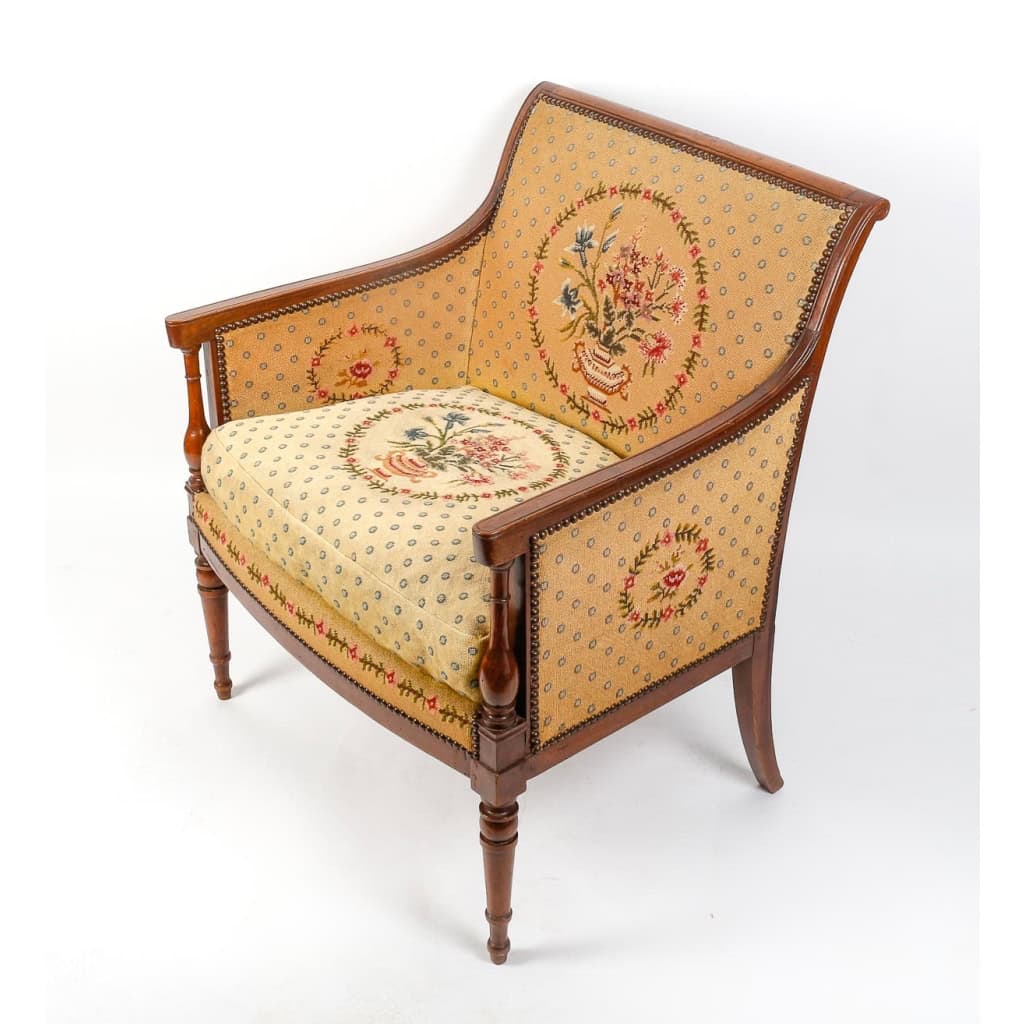 Paire de marquises et bergères Directoire. 8