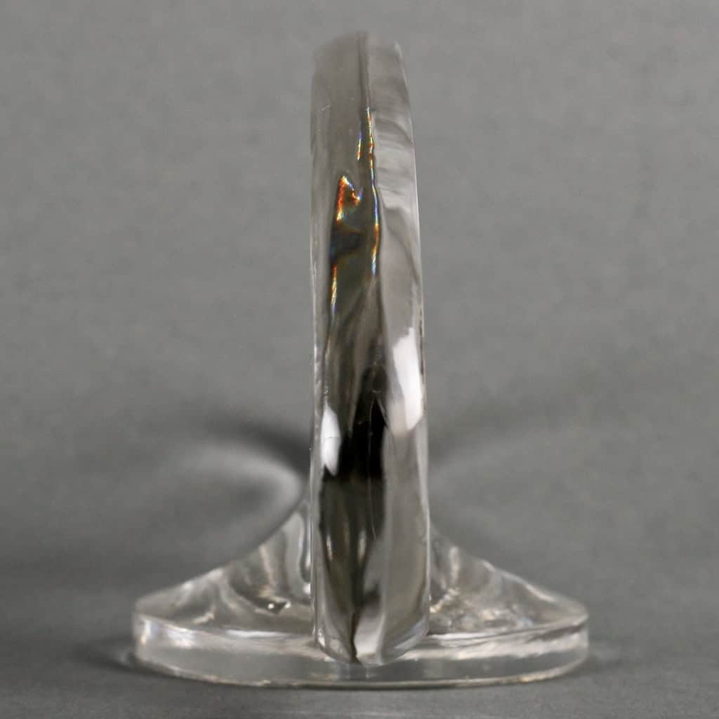 Mascotte Automobile « Lévrier » verre blanc de René LALIQUE | Biron Mascotte Automobile "Lévrier" verre blanc de René LALIQUE