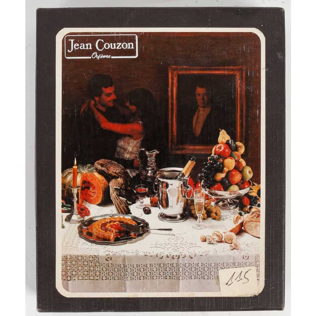 Série de 6 porte-couteaux en métal argenté de la maison Jean Couzon. 1980 | Biron |||||||