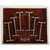Série de 6 porte-couteaux en métal argenté de la maison Jean Couzon. 1980 | Biron Série de 6 porte-couteaux en métal argenté de la maison Jean Couzon. 1980