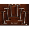 Série de 6 porte-couteaux en métal argenté de la maison Jean Couzon. 1980 | Biron Série de 6 porte-couteaux en métal argenté de la maison Jean Couzon. 1980