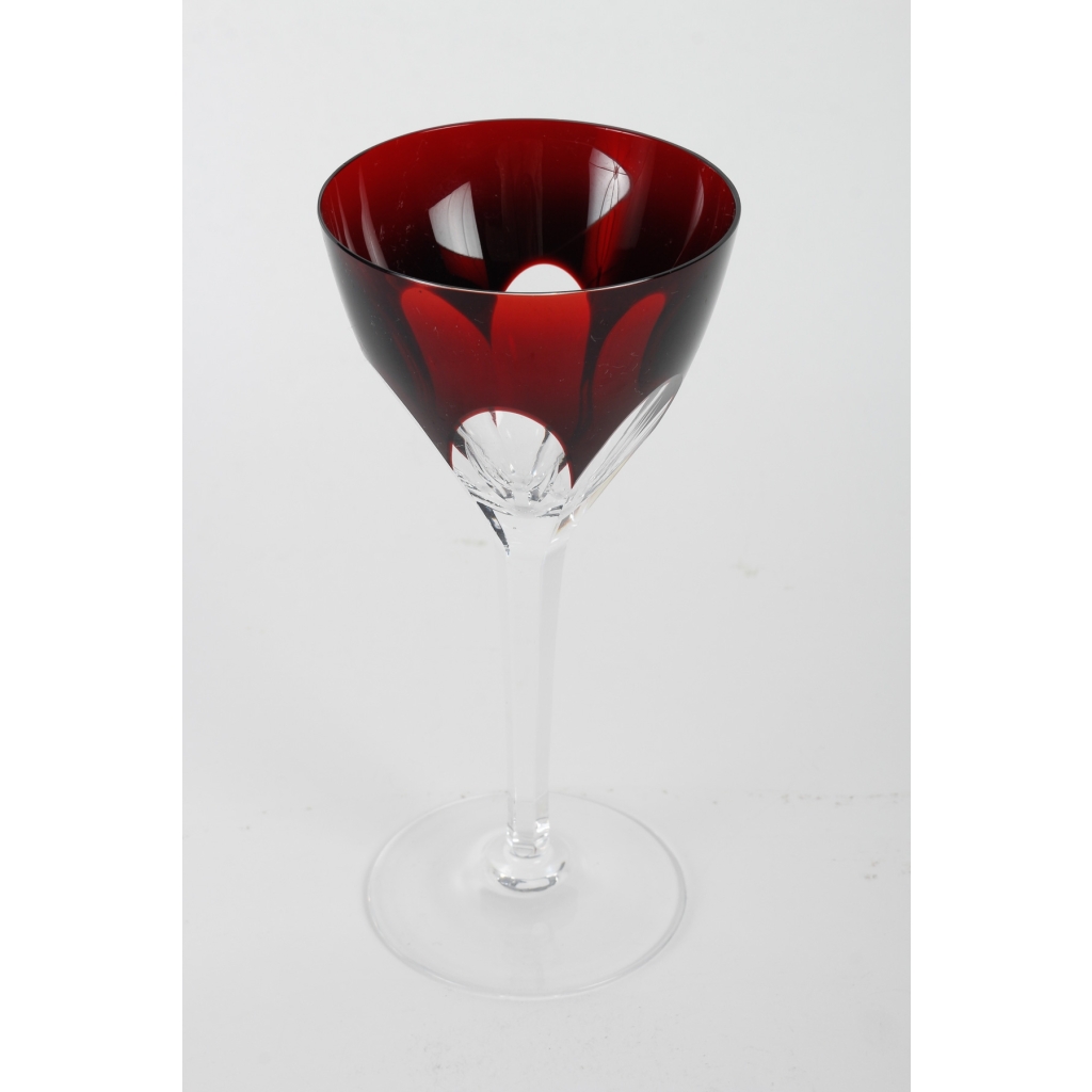 Calice en verre de Bohême, XXème siècle | Biron Calice en verre de Bohême, XXème siècle