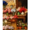 Huile sur toile, « La marchande de fleurs de Venise », par Cesare Vianello, fin XIXème siècle | Biron Huile sur toile, "La marchande de fleurs de Venise", par Cesare Vianello, fin XIXème siècle