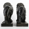 Paire de Lions Médicis en Bronze XIXème Siècle | Biron Paire de Lions Médicis en Bronze XIXème Siècle