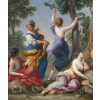 Louis XIV en Apollon sur le Mont Parnasse – Atelier de Giovanni Francesco Romanelli (1610 – 1662)