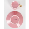 Ensemble de Six Tasses et Sous-Tasses en Porcelaine Fine. | Biron Ensemble de Six Tasses et Sous-Tasses en Porcelaine Fine.