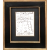 Picasso Pablo Autoportrait Dessin Feutre Signé Dédicacé à Miss Nombril daté 5.8.66 Certificat d’authenticité | Biron ||||||