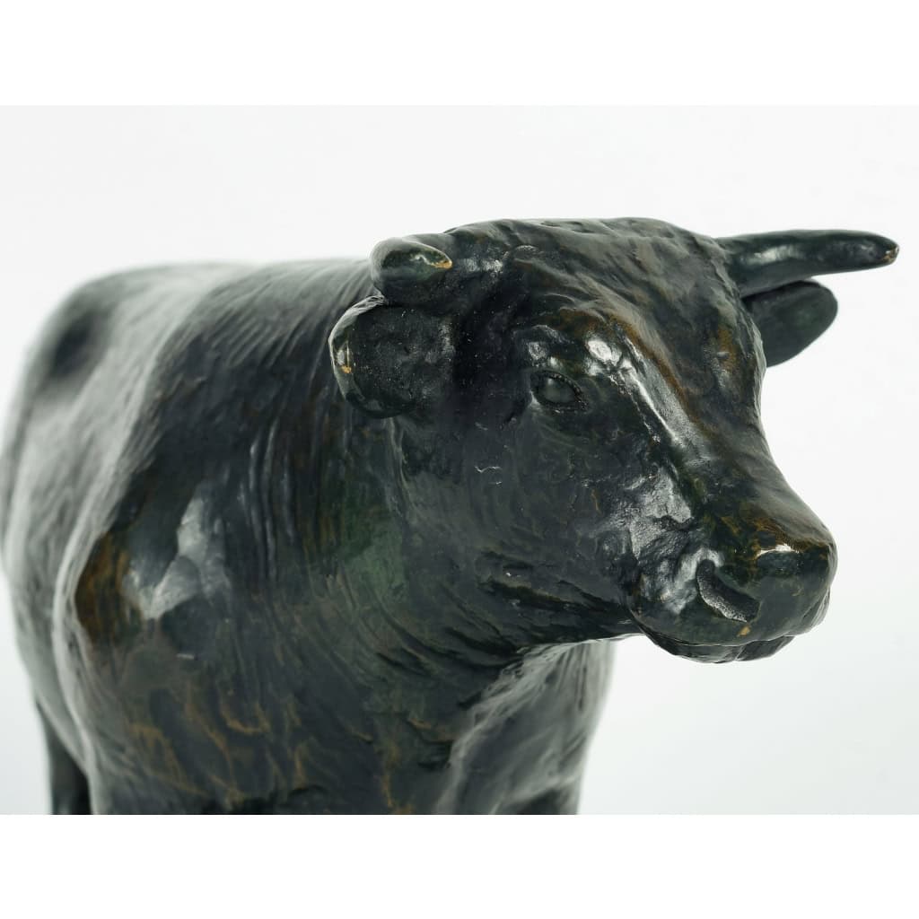 Vache de G. L. Guyot en bronze, XXème siècle | Biron Vache de G. L. Guyot en bronze, XXème siècle