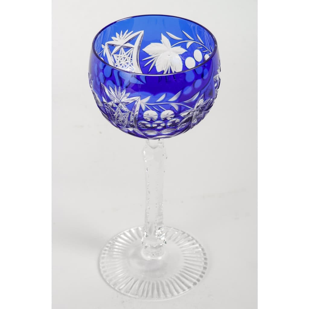 Calice en verre de Bohême, XXème siècle | Biron Calice en verre de Bohême, XXème siècle