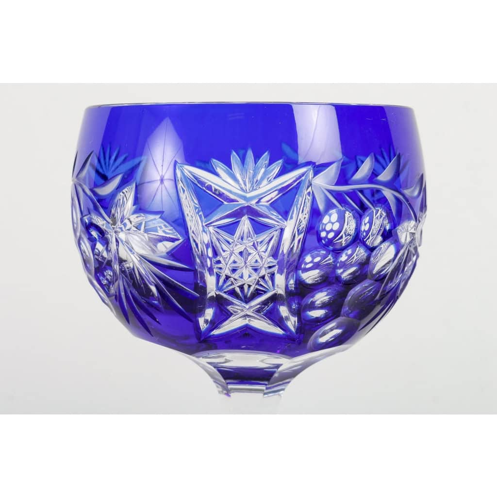 Calice en verre de Bohême, XXème siècle | Biron Calice en verre de Bohême, XXème siècle