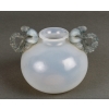 Vase « Bouchardon » verre opalescent patiné bleu de René LALIQUE | Biron Vase "Bouchardon" verre opalescent patiné bleu de René LALIQUE