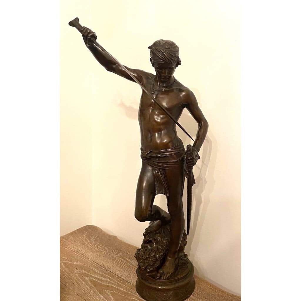 David bronze par Antonnin Mercié (1845-1916) 73cm | Biron ||||||||||