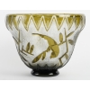 DAUM Nancy France, Vase aux Perroquets circa 1930 | Biron DAUM Nancy France, Vase aux Perroquets circa 1930