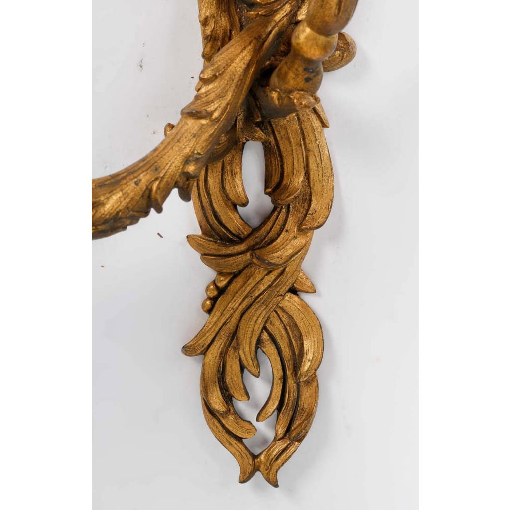 Paire d’Appliques en Bronze Doré Napoléon III | Biron Paire d’Appliques en Bronze Doré Napoléon III