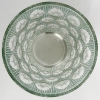 Vase « Edelweiss » verre blanc patiné vert de René LALIQUE | Biron Vase "Edelweiss" verre blanc patiné vert de René LALIQUE