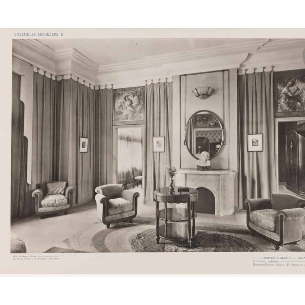 DUFRÊNE (Maurice). Ensembles mobiliers, Exposition internationale 1925—3 albums | Biron DUFRÊNE (Maurice). Ensembles mobiliers, Exposition internationale 1925—3 albums