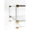 1970 Table basse en lucite et laiton par Pierre Vandel | Biron 1970 Table basse en lucite et laiton par Pierre Vandel