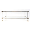 1970 Table basse en lucite et laiton par Pierre Vandel | Biron 1970 Table basse en lucite et laiton par Pierre Vandel