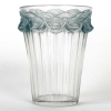 Vase « Boutons d’Or » verre blanc patiné bleu de René LALIQUE | Biron ||||||