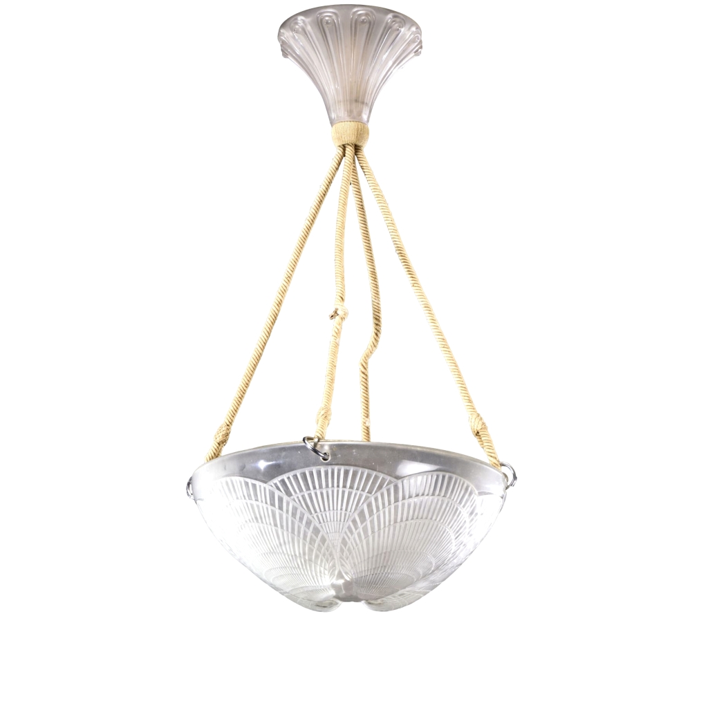 Plafonnier « Coquilles coquille René LALIQUE (1860-1945) | Biron ||