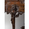 Spectaculaire bureau à gradins en noyer, avec peinture signée P. Soulet et daté de 1896 | Biron Spectaculaire bureau à gradins en noyer, avec peinture signée P. Soulet et daté de 1896