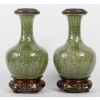 Paire de vases en faïence dans le Style de Théodore Deck, circa 1870 Paire de vases en faïence dans le Style de Théodore Deck, circa 1870