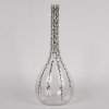 Carafe « Delvaux » verre blanc émaillé noir et doré de René LALIQUE | Biron Carafe "Delvaux" verre blanc émaillé noir et doré de René LALIQUE