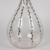 Carafe « Delvaux » verre blanc émaillé noir et doré de René LALIQUE | Biron Carafe "Delvaux" verre blanc émaillé noir et doré de René LALIQUE