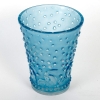 Vase « Ajaccio » verre blanc patiné bleu électrique de René LALIQUE | Biron Vase "Ajaccio" verre blanc patiné bleu électrique de René LALIQUE