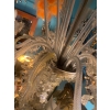 1950′ Lustre Cristal Murano Avec Inclusions Feuilles d’Or 6 Branches | Biron 1950′ Lustre Cristal Murano Avec Inclusions Feuilles d’Or 6 Branches