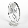 Cachet « Figurine se Balançant » verre blanc patiné gris de René LALIQUE | Biron Cachet "Figurine se Balançant" verre blanc patiné gris de René LALIQUE