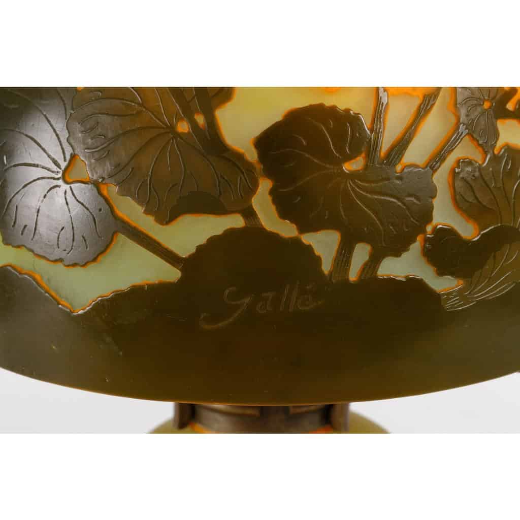 LAMPE DE GALLÉ A DÉCOR DE RENONCULES DES MARAIS | Biron LAMPE DE GALLÉ A DÉCOR DE RENONCULES DES MARAIS