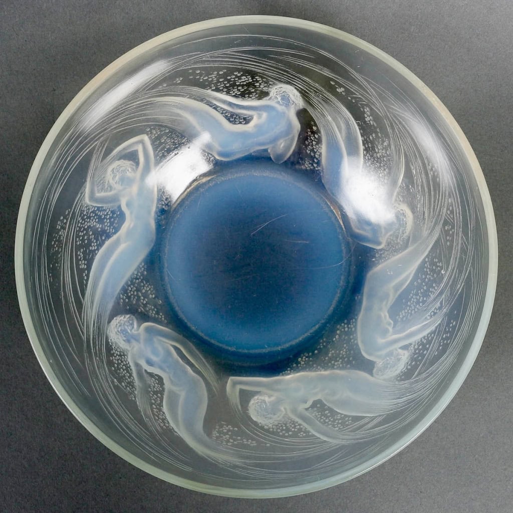 Coupe « Ondines » verre opalescent de René LALIQUE | Biron ||||||||