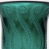 Vase « Méduse » verre vert émeraude patiné blanc de René LALIQUE | Biron Vase "Méduse" verre vert émeraude patiné blanc de René LALIQUE