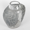 Vase « Poivre » verre blanc patiné bleu gris de René LALIQUE | Biron Vase "Poivre" verre blanc patiné bleu gris de René LALIQUE