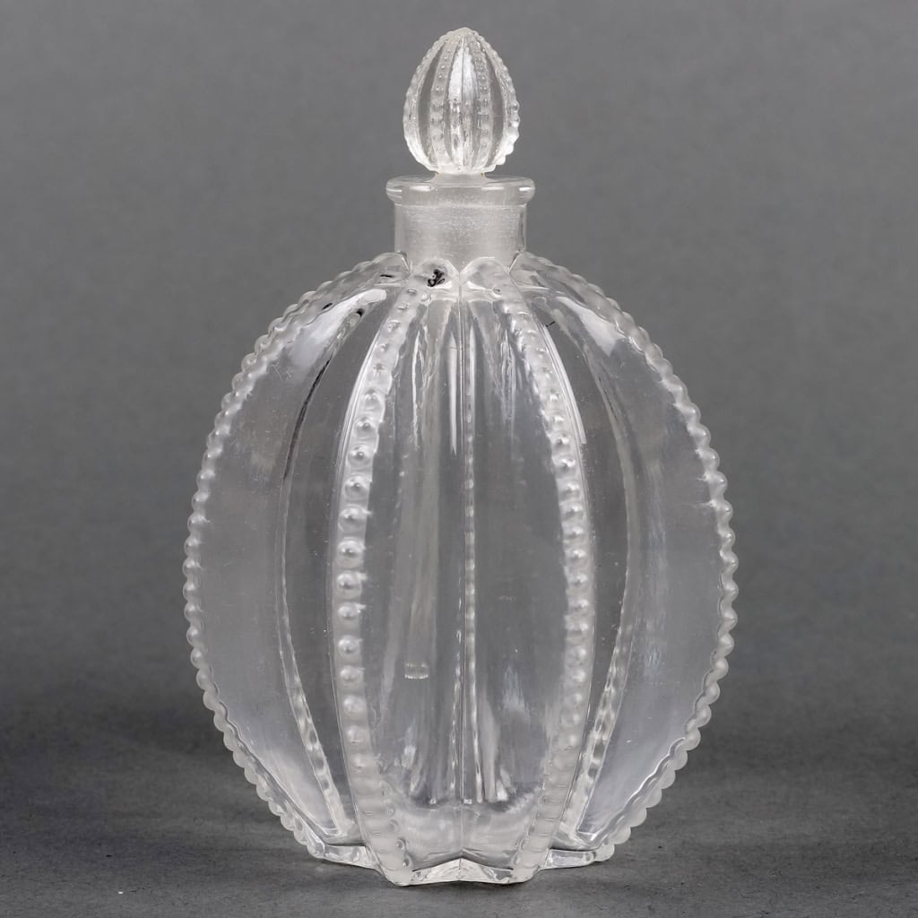 Flacon « Grégoire » verre blanc de René LALIQUE | Biron |||||