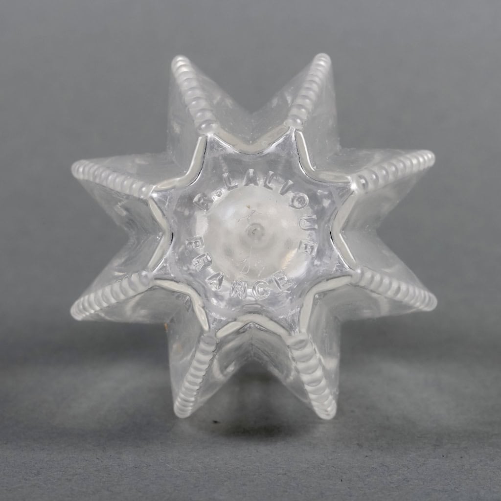 Flacon « Grégoire » verre blanc de René LALIQUE | Biron Flacon "Grégoire" verre blanc de René LALIQUE
