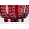 Vase "Méduse" verre rouge patiné blanc de René LALIQUE Vase "Méduse" verre rouge patiné blanc de René LALIQUE