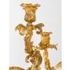 Importants candélabres en bronze doré et ciselé à 4 bras, style Rocaille Louis XV. Époque Napoléon III | Biron Importants candélabres en bronze doré et ciselé à 4 bras, style Rocaille Louis XV. Époque Napoléon III