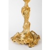 Importants candélabres en bronze doré et ciselé à 4 bras, style Rocaille Louis XV. Époque Napoléon III | Biron Importants candélabres en bronze doré et ciselé à 4 bras, style Rocaille Louis XV. Époque Napoléon III