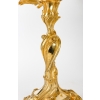 Importants candélabres en bronze doré et ciselé à 4 bras, style Rocaille Louis XV. Époque Napoléon III | Biron Importants candélabres en bronze doré et ciselé à 4 bras, style Rocaille Louis XV. Époque Napoléon III